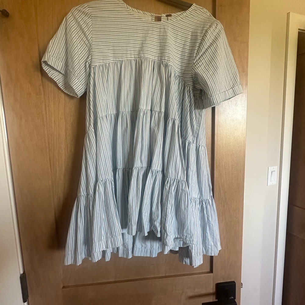 Free people  Blue Striped Tunic